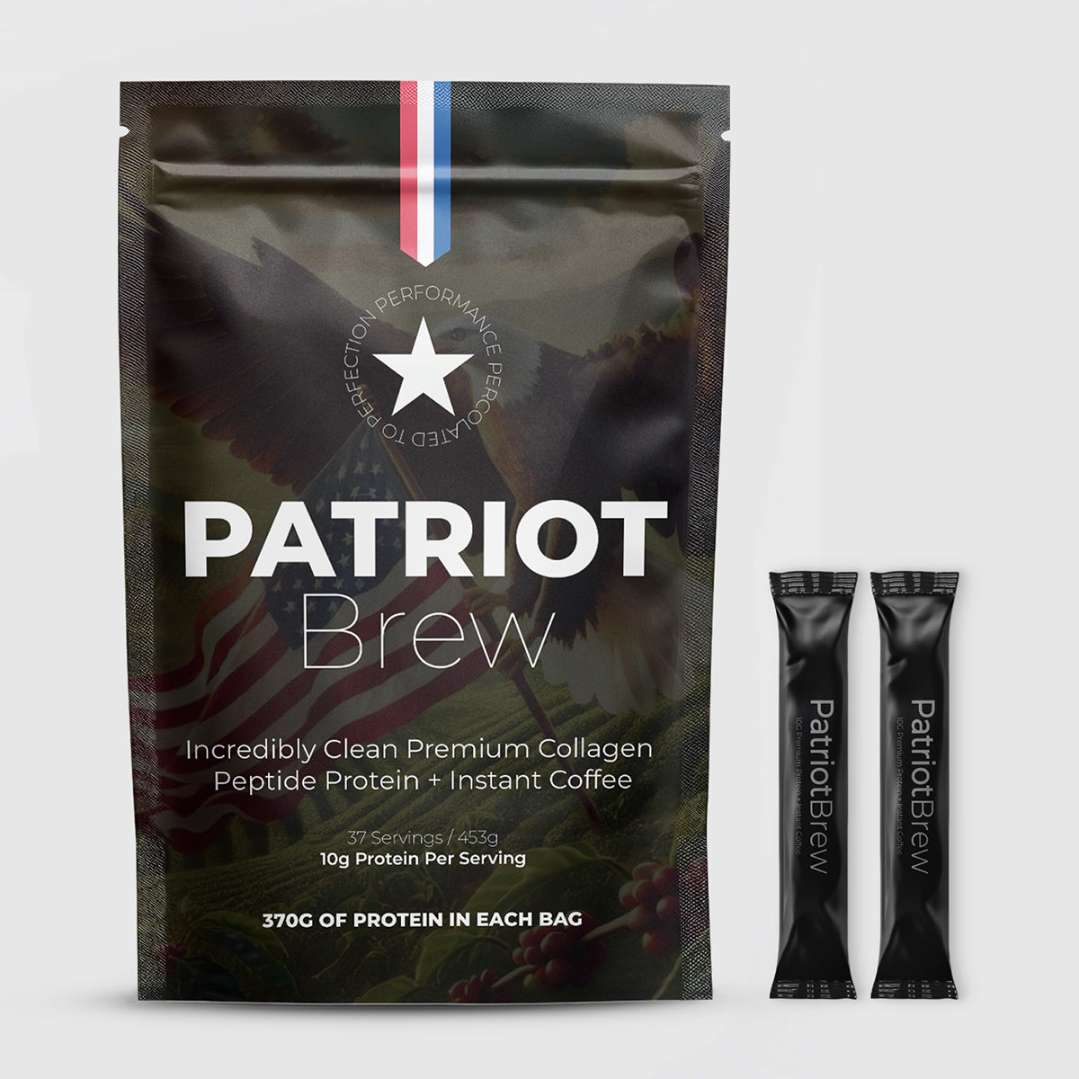 TimTam Patriot Brew Collagen Peptide Protein Coffee Blend

